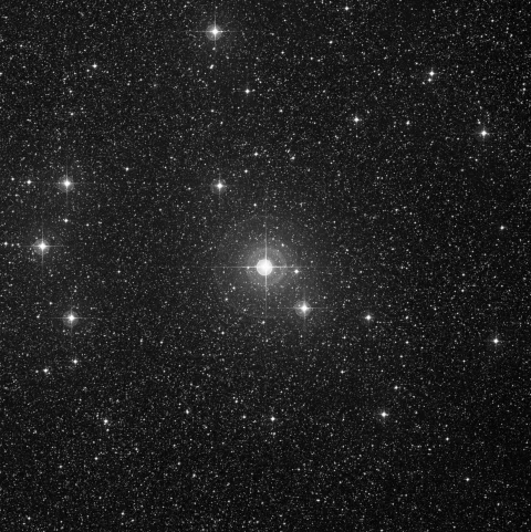 Imagem de referência (DSS2) de IC 2602 — tet Car Cluster — objeto ainda não capturado no observatório