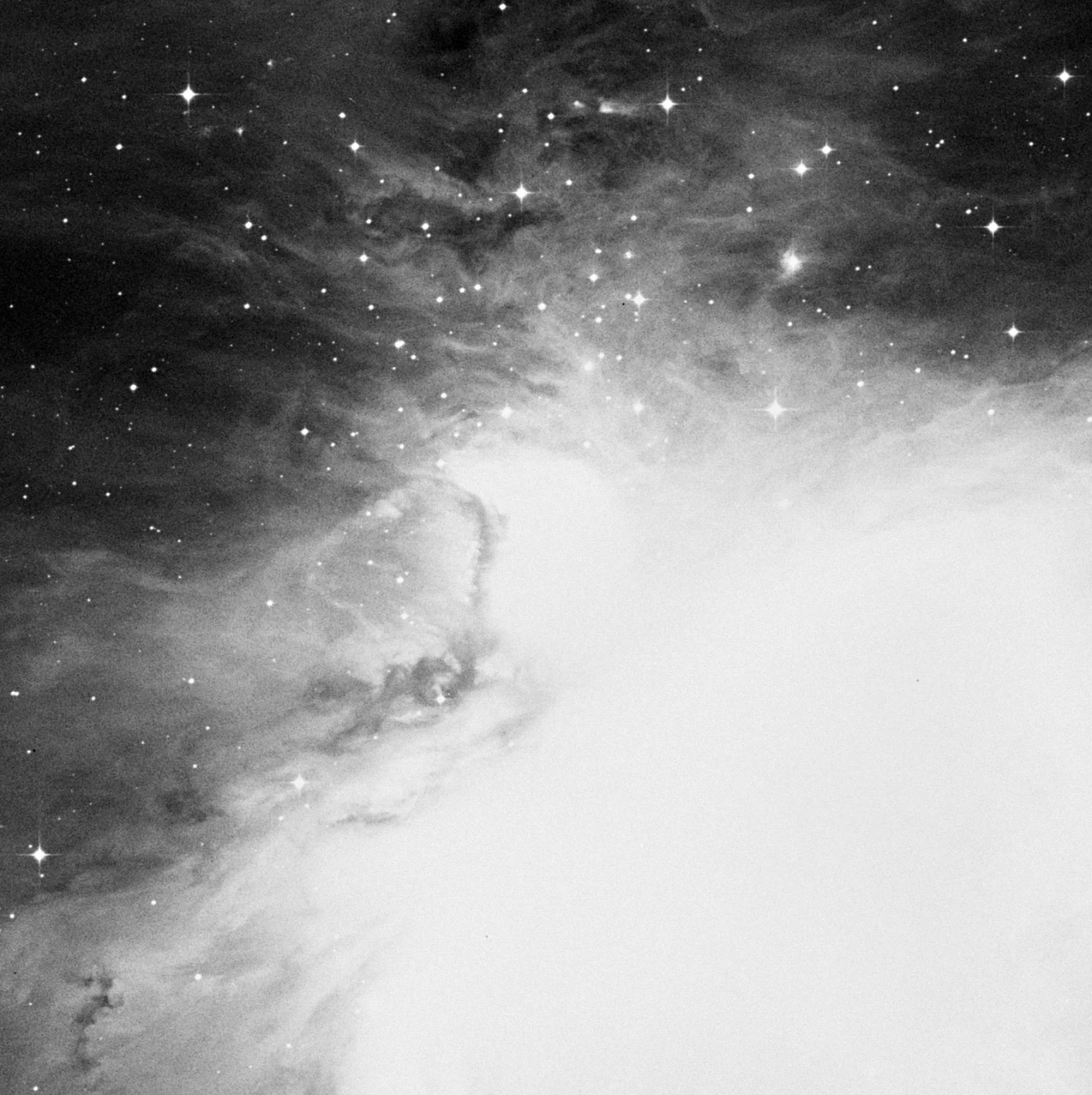 Imagem de referência (DSS2) de M43 — Nebulosa De Mairan — objeto ainda não capturado no observatório