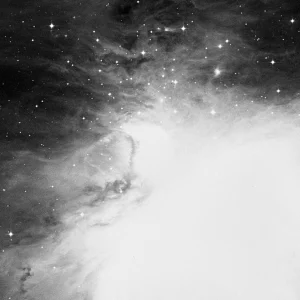 Imagem de referência (DSS2) de M43 — Nebulosa De Mairan — objeto ainda não capturado no observatório