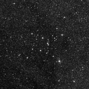 Imagem de referência (DSS2) de M7 — Ptolemy’s Cluster — objeto ainda não capturado no observatório