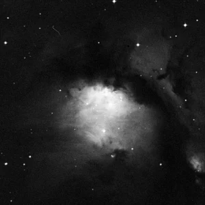 Imagem de referência (DSS2) de M78 — Nebulosa de Reflexão de Órion — objeto ainda não capturado no observatório