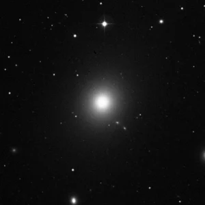 Imagem de referência (DSS2) de M87 — Virgo A — objeto ainda não capturado no observatório