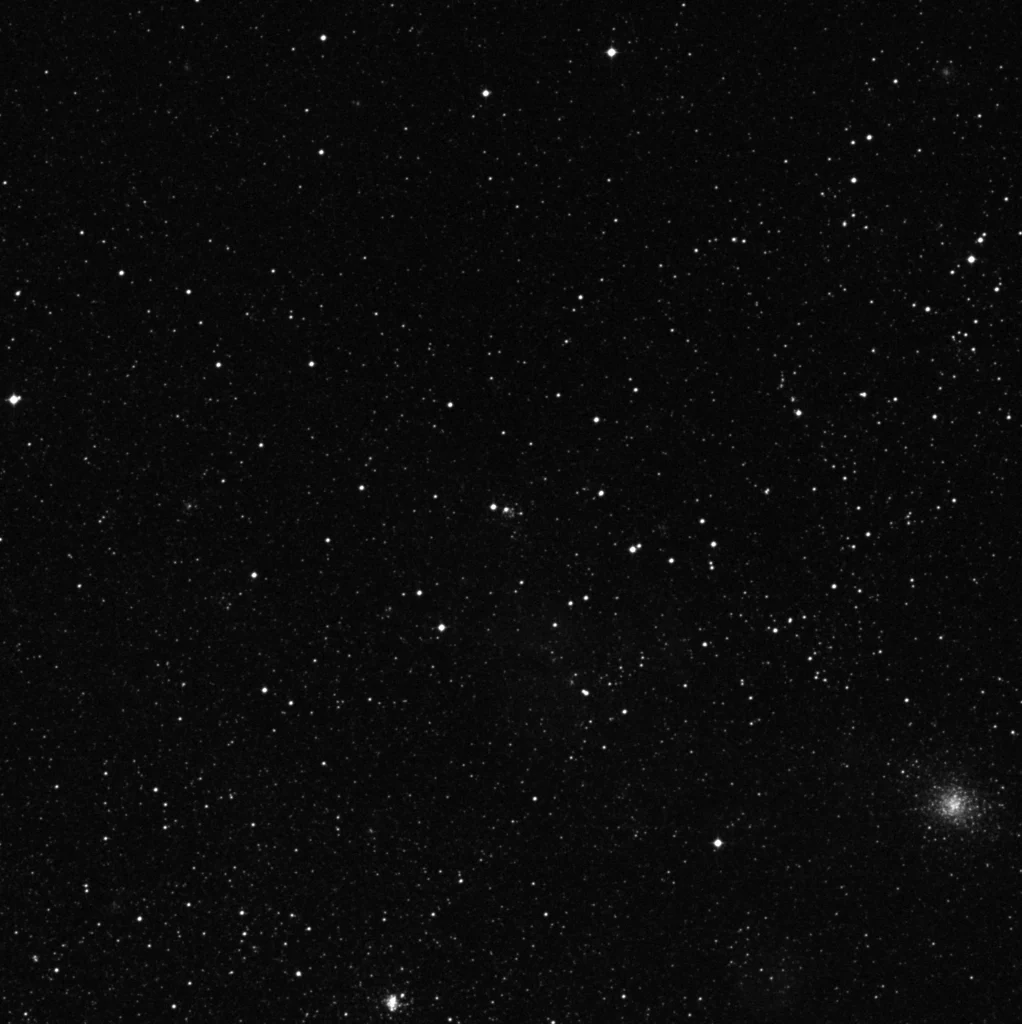 Imagem de referência (DSS2) de NGC 1787 — objeto ainda não capturado no observatório