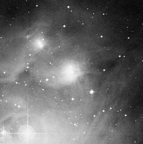 Imagem de referência (DSS2) de NGC 1973 — objeto ainda não capturado no observatório