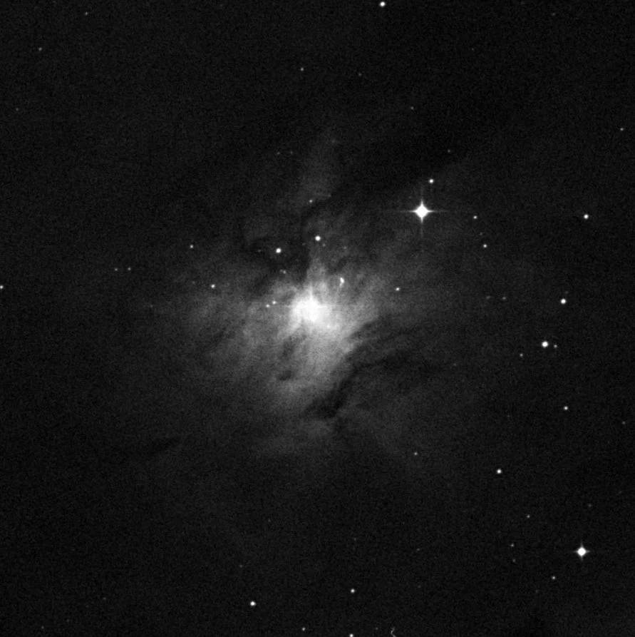 Imagem de referência (DSS2) de NGC 2071 — objeto ainda não capturado no observatório