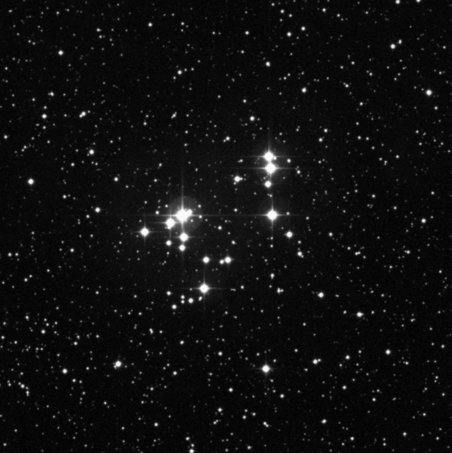 Imagem de referência (DSS2) de NGC 2169 — objeto ainda não capturado no observatório