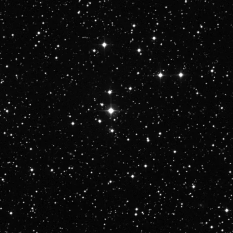 Imagem de referência (DSS2) de NGC 2180 — objeto ainda não capturado no observatório