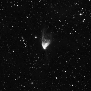 Imagem de referência (DSS2) de NGC 2261 — Nebulosa Variável de Hubble — objeto ainda não capturado no observatório