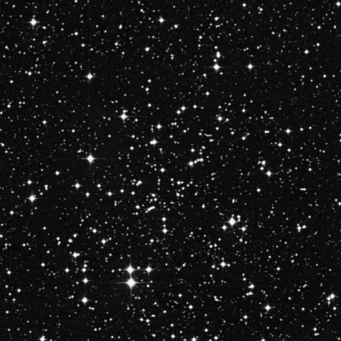 Imagem de referência (DSS2) de NGC 2286 — objeto ainda não capturado no observatório