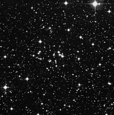 Imagem de referência (DSS2) de NGC 2299 — objeto ainda não capturado no observatório