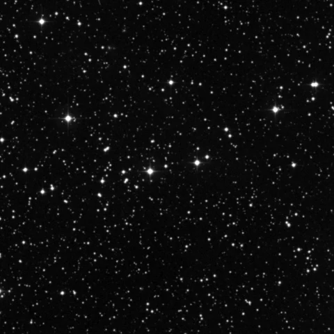 Imagem de referência (DSS2) de NGC 2319 — objeto ainda não capturado no observatório