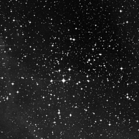 Imagem de referência (DSS2) de NGC 2335 — objeto ainda não capturado no observatório