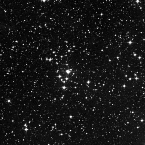 Imagem de referência (DSS2) de NGC 2367 — objeto ainda não capturado no observatório