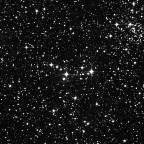 Imagem de referência (DSS2) de NGC 2384 — objeto ainda não capturado no observatório