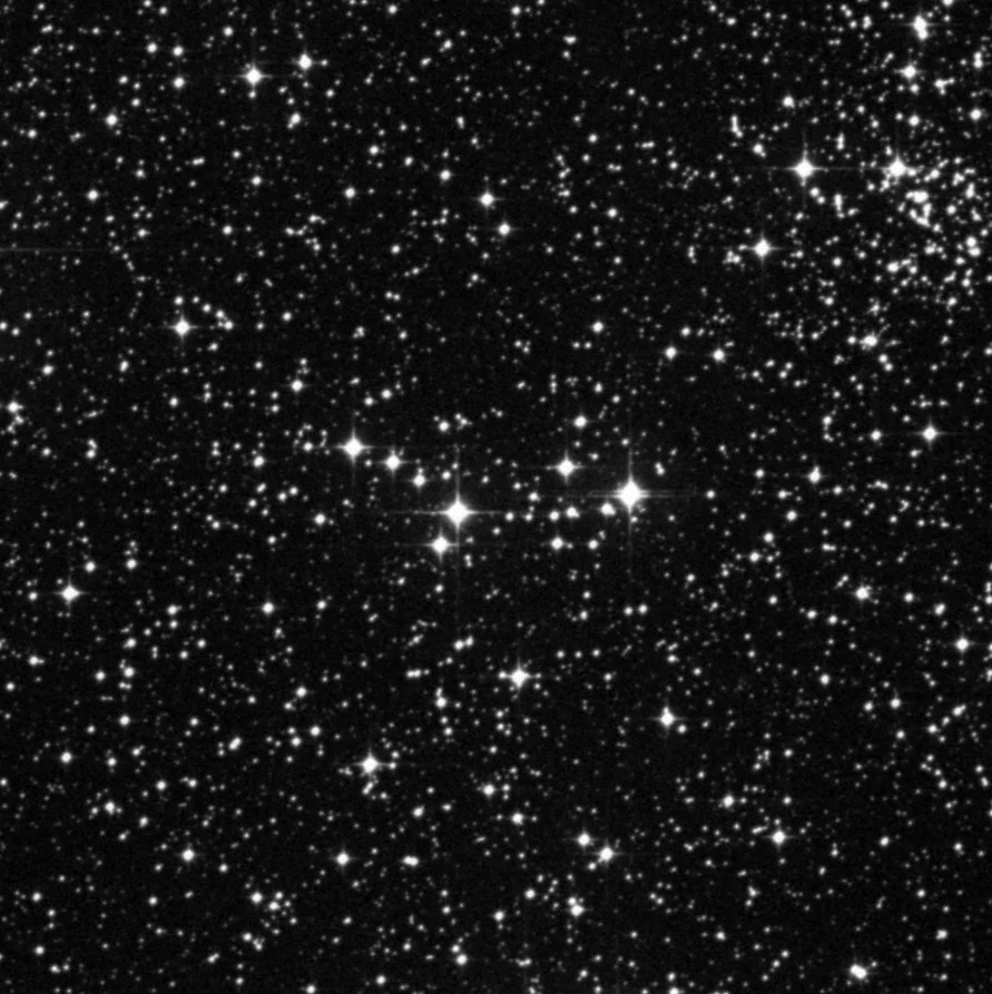 Imagem de referência (DSS2) de NGC 2384 — objeto ainda não capturado no observatório
