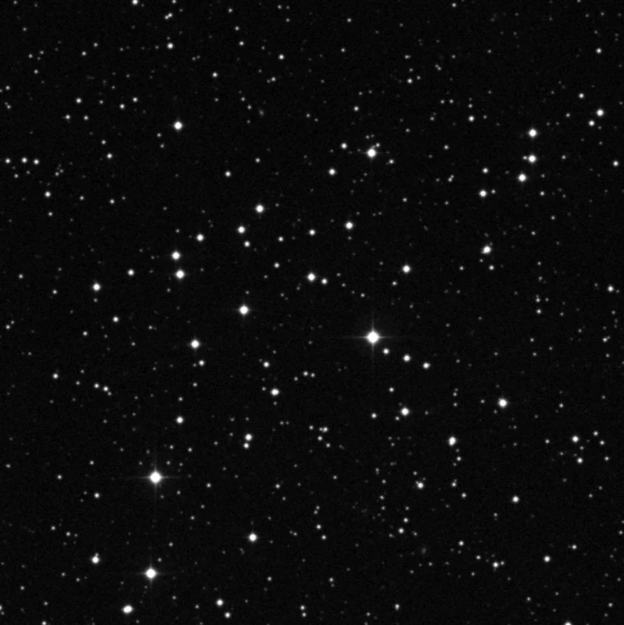 Imagem de referência (DSS2) de NGC 2395 — objeto ainda não capturado no observatório