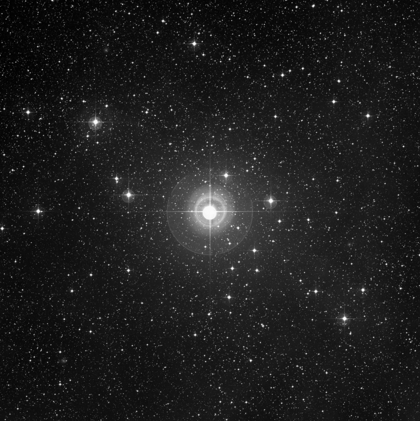 Imagem de referência (DSS2) de NGC 2451 — objeto ainda não capturado no observatório