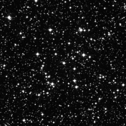 Imagem de referência (DSS2) de NGC 2520 — objeto ainda não capturado no observatório