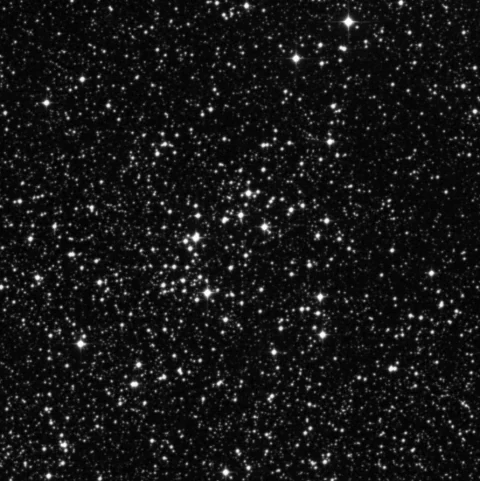 Imagem de referência (DSS2) de NGC 2910 — objeto ainda não capturado no observatório