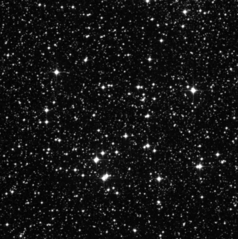 Imagem de referência (DSS2) de NGC 2925 — objeto ainda não capturado no observatório