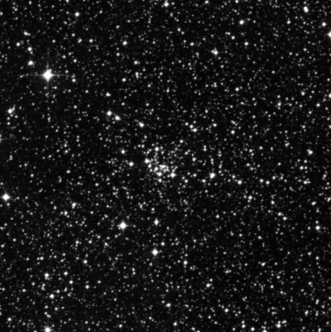 Imagem de referência (DSS2) de NGC 3105 — objeto ainda não capturado no observatório
