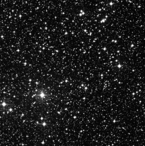 Imagem de referência (DSS2) de NGC 3114 — objeto ainda não capturado no observatório