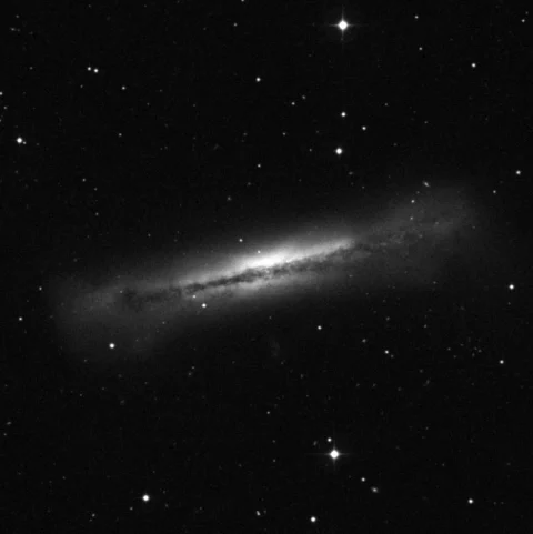 Imagem de referência (DSS2) de NGC 3628 — objeto ainda não capturado no observatório