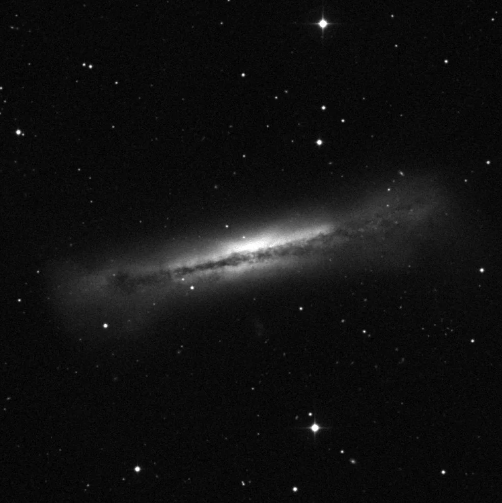 Imagem de referência (DSS2) de NGC 3628 — objeto ainda não capturado no observatório