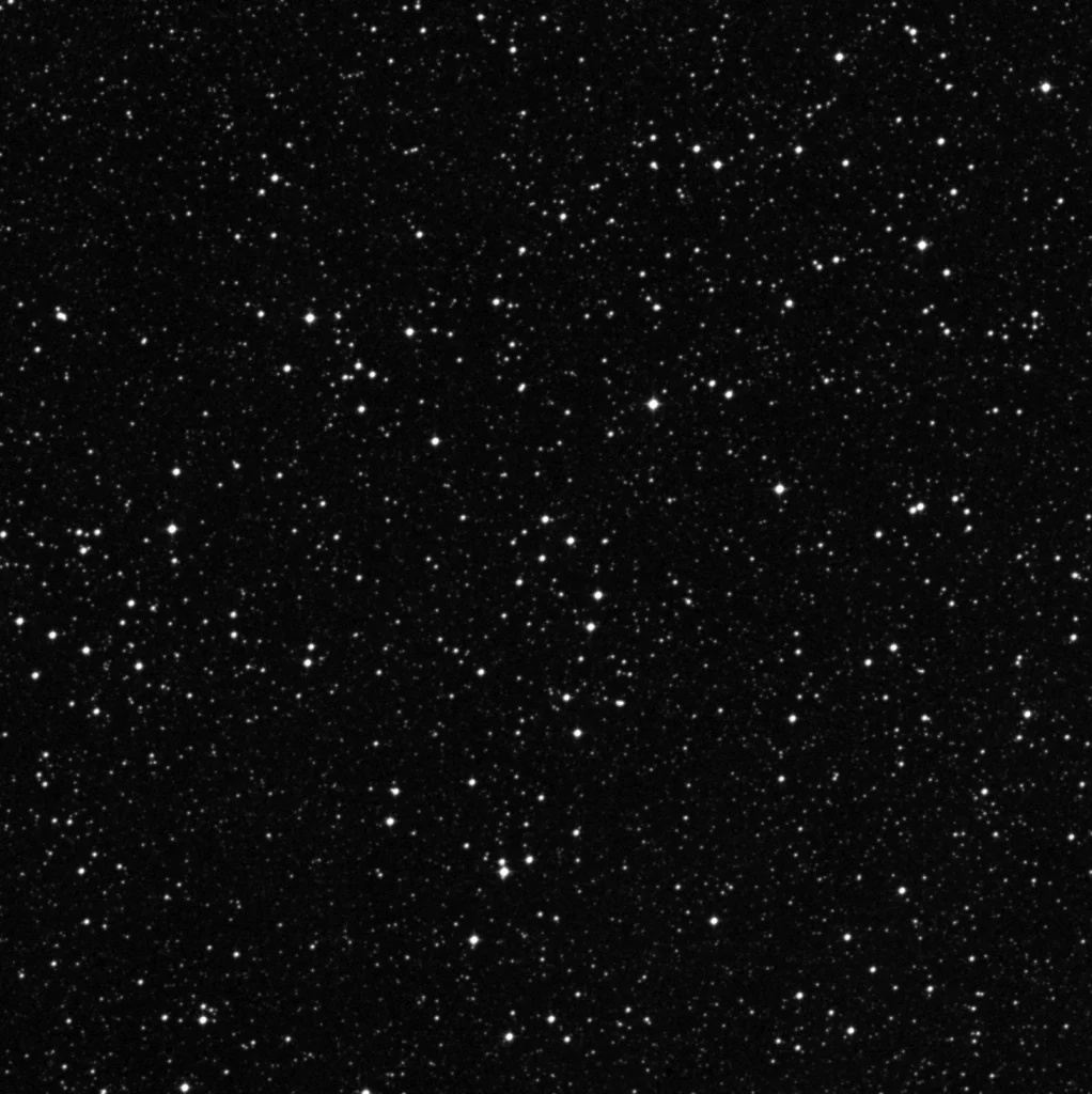 Imagem de referência (DSS2) de NGC 5822 — objeto ainda não capturado no observatório