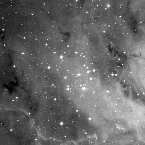 Imagem de referência (DSS2) de NGC 6530 — objeto ainda não capturado no observatório