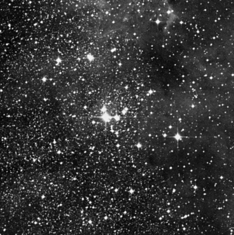 Imagem de referência (DSS2) de NGC 6604 — objeto ainda não capturado no observatório