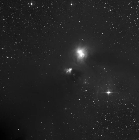 Imagem de referência (DSS2) de NGC 6729 — objeto ainda não capturado no observatório