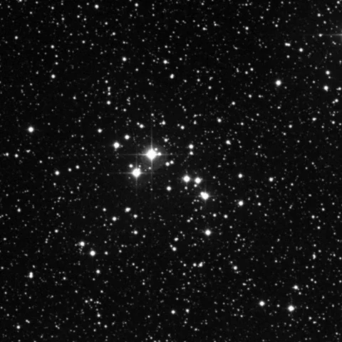 Imagem de referência (DSS2) de NGC 7160 — objeto ainda não capturado no observatório