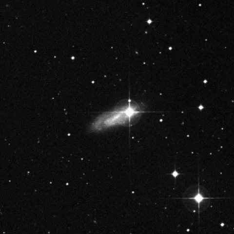 Imagem de referência (DSS2) de NGC 988 — objeto ainda não capturado no observatório