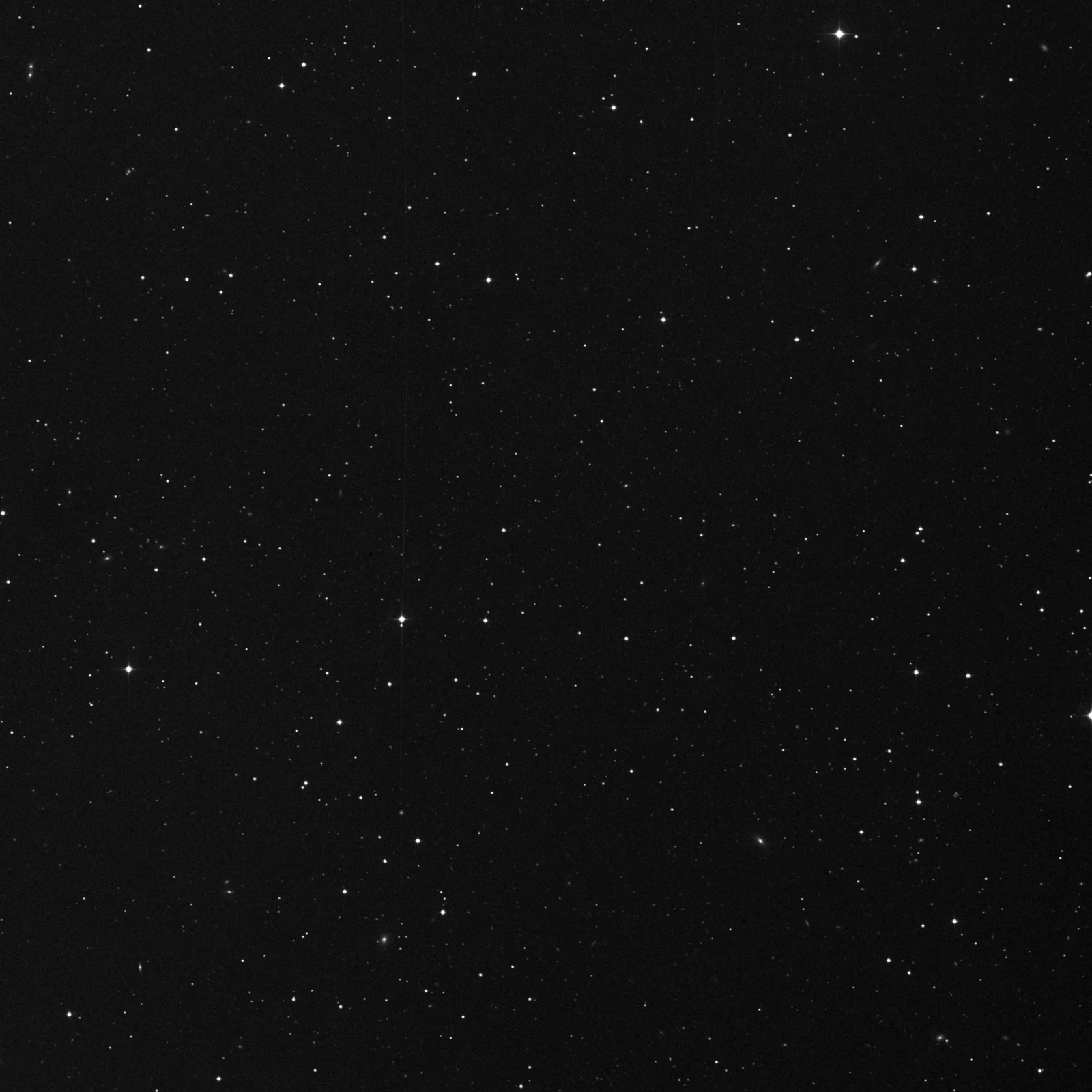 Imagem de referência (DSS2) de PGC088608 — Sextans Dwarf Spheroidal — objeto ainda não capturado no observatório