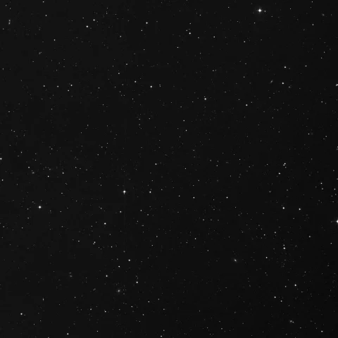 Imagem de referência (DSS2) de PGC088608 — Sextans Dwarf Spheroidal — objeto ainda não capturado no observatório