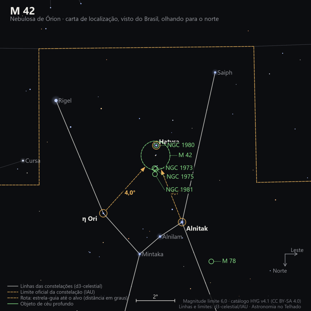 Carta de localizacao de M42